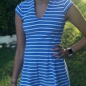 Super cute fit and flare Lilly cap sleeve dress